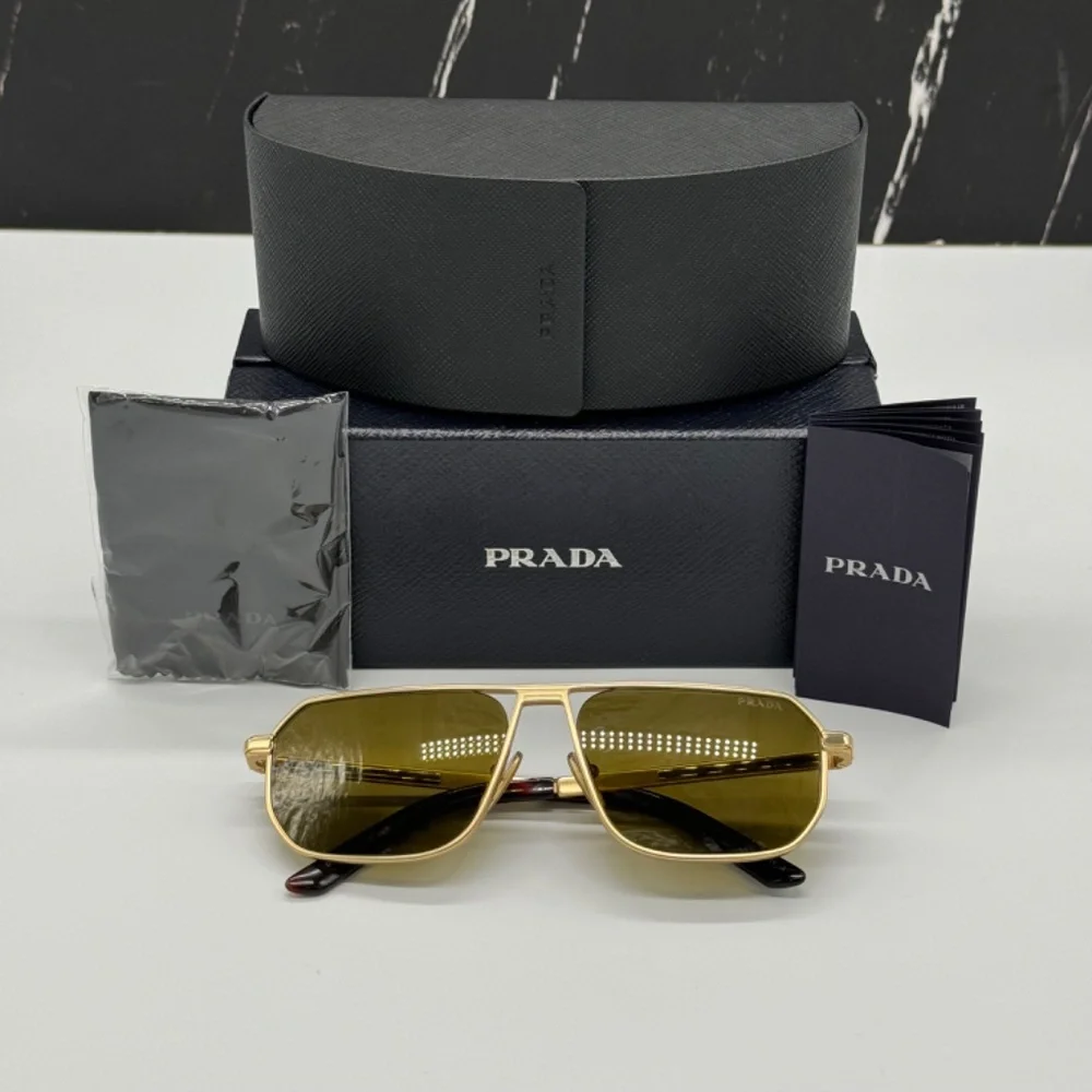 NEW SPR A53 1BK01T PRADA PRA53S 1BK01T UNISEX SUNGLASSES PR A53S 1BK01T SQUARE